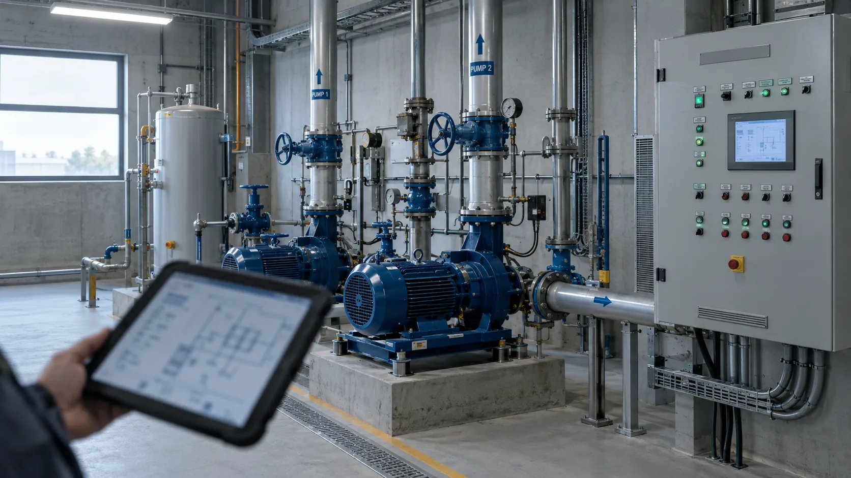 COBie spreadsheet worksheets alongside a facility asset model