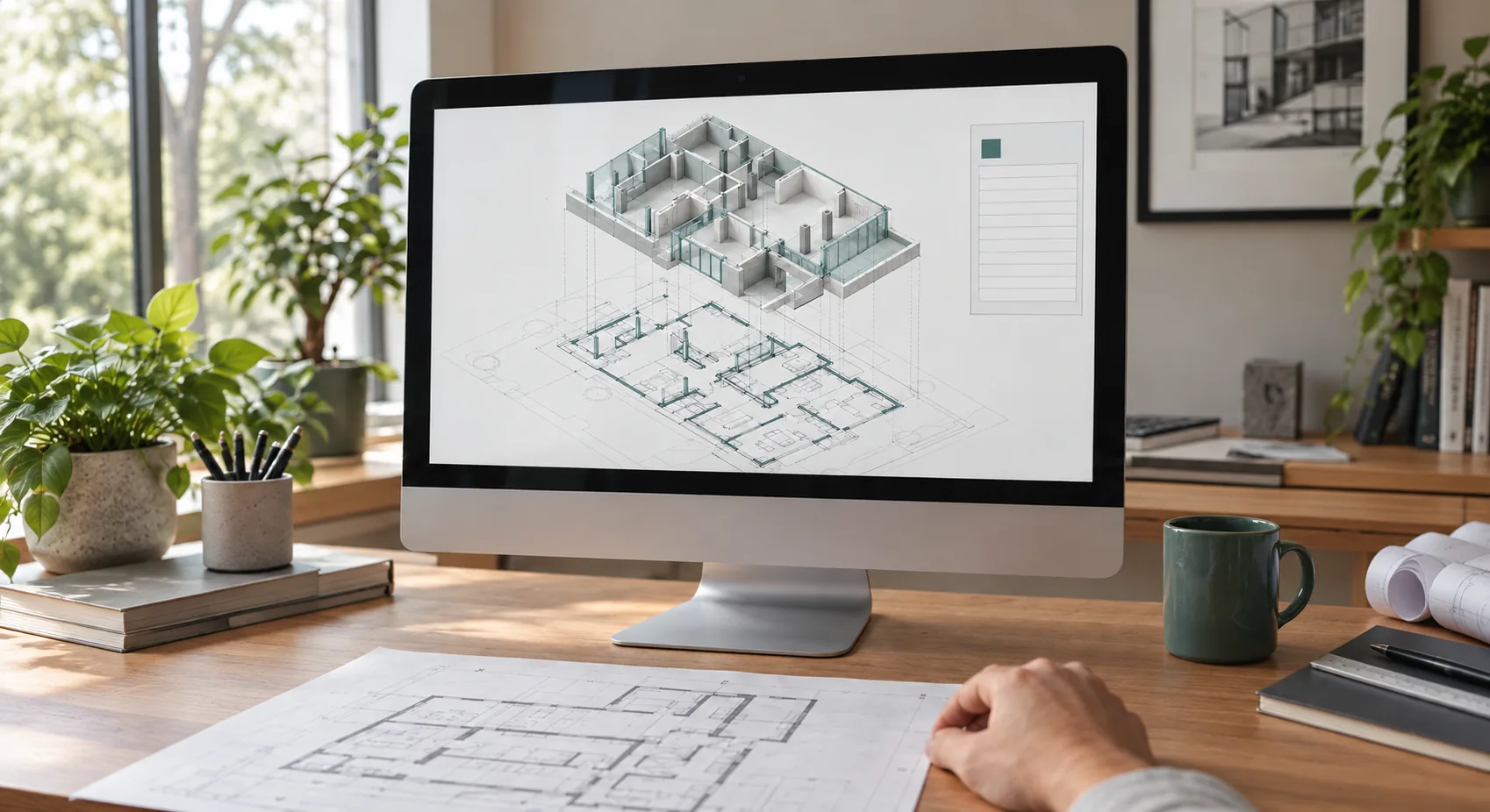 Schematic illustration of cad to bim.